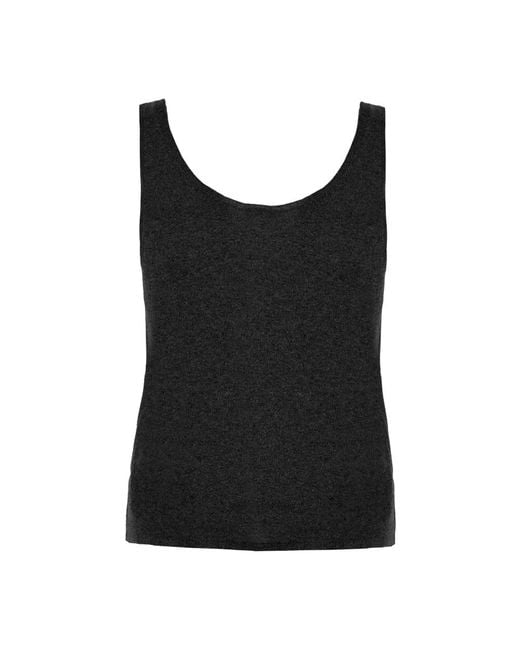 Saint Laurent Rib Top in het Black