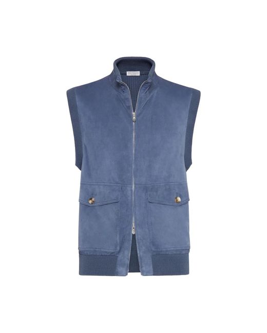 Vests Brunello Cucinelli de hombre de color Blue