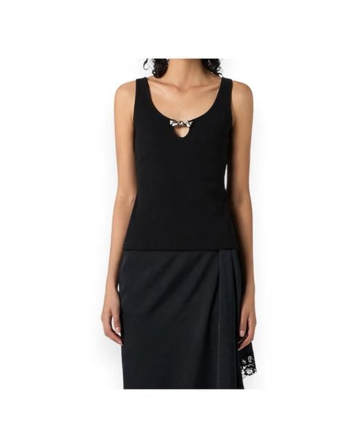 Blumarine Black Sleeveless Tops
