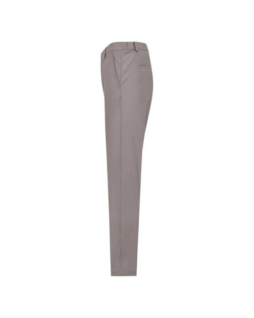 DUNO Gray Slim-Fit Trousers for men
