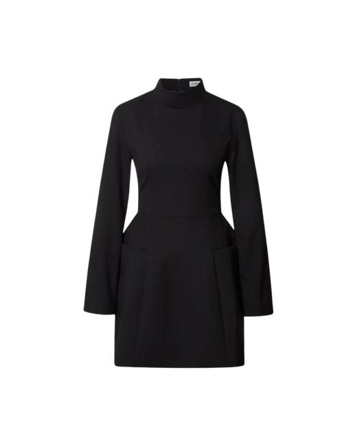 CLOEYS Kleedjes ,Zwart ,Polyester Paris Lange Mouw Jurk in het Black
