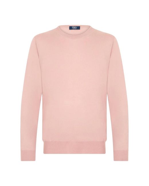 Fedeli Pink Cashmere Knitwear for men