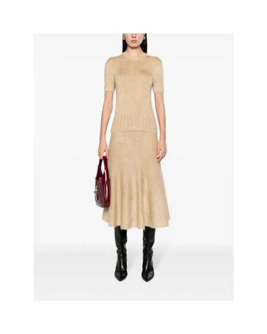 Khaite Natural Midi Skirts