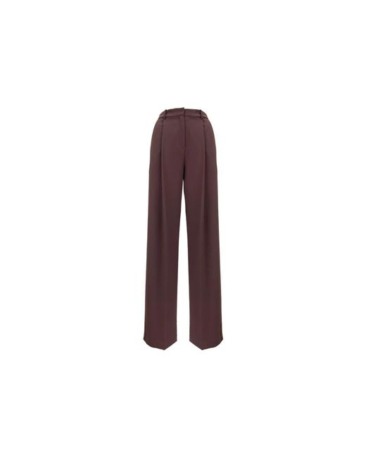Elisabetta Franchi Purple Wide Trousers