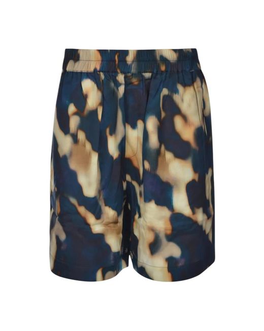 Laneus Blue Casual Shorts for men