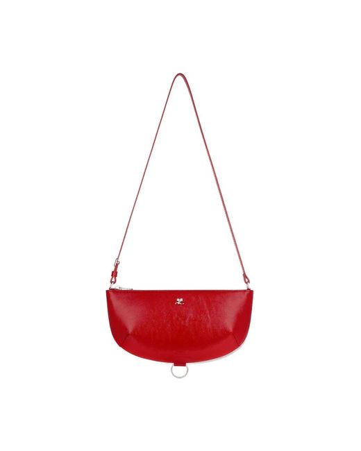 Courreges Red Shoulder Bags