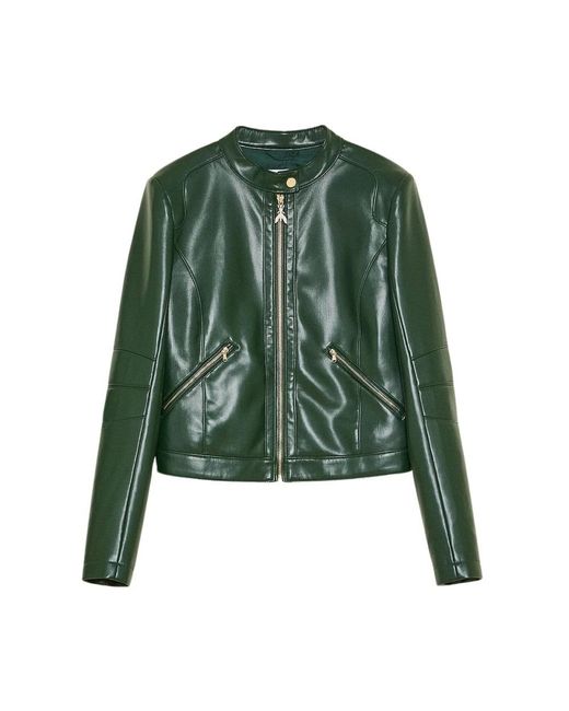 Patrizia Pepe Green Leather Jackets