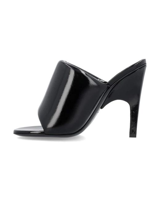 The Attico Black Schwarze Absatzmules