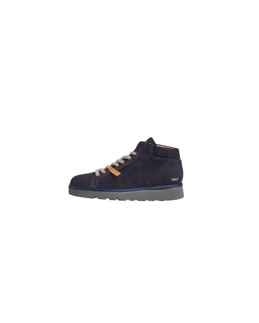 Pànchic Blue Lace-Up Boots for men