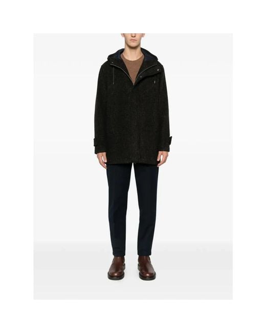 Herno Black Parkas for men