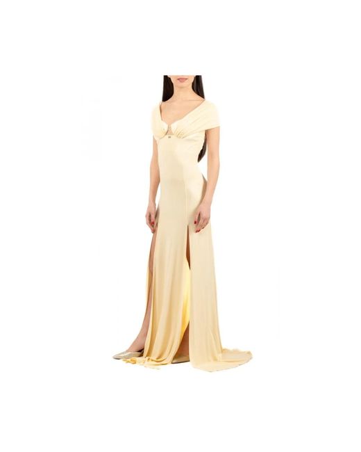 Gowns Elisabetta Franchi de color Metallic