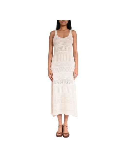 Akep White Knitted Dresses