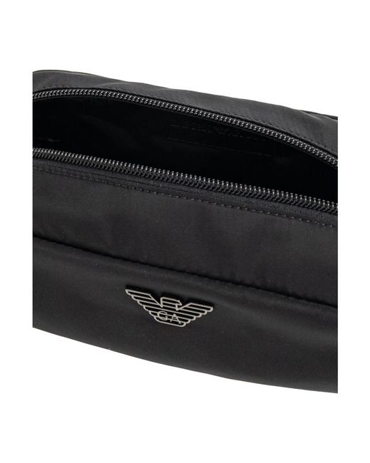 Emporio Armani Black Toilet Bags for men