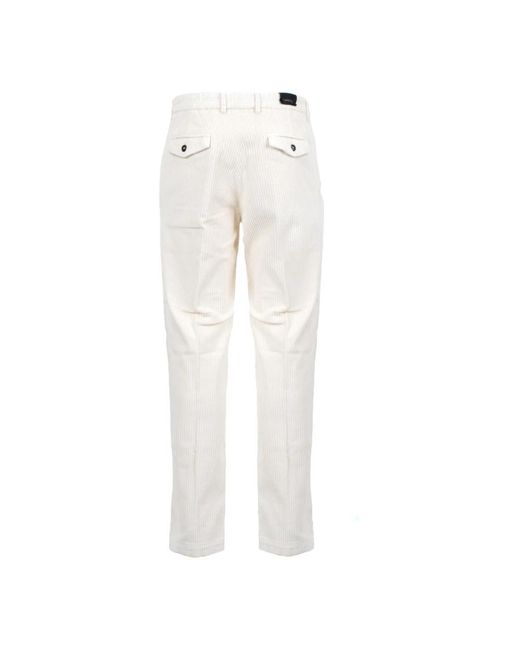 Michael Coal Slim-Fit Trousers in het White voor heren