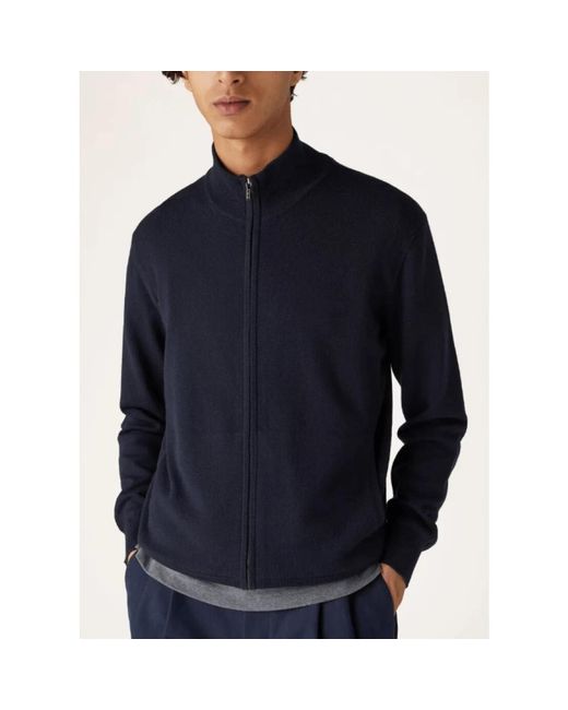 Loro Piana Blue Cashmere Knitwear for men