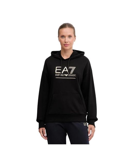 EA7 Hooded Sweatshirt in het Black