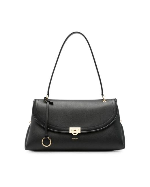 Ferragamo Black Sofia Schultertasche