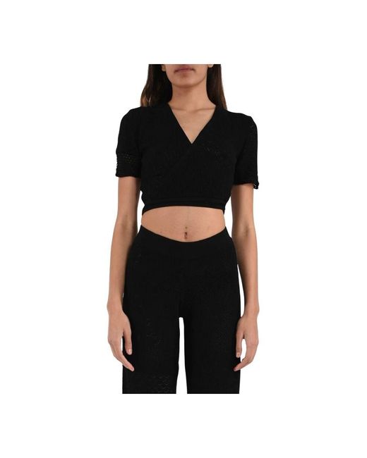 Akep Black V-Neck Knitwear