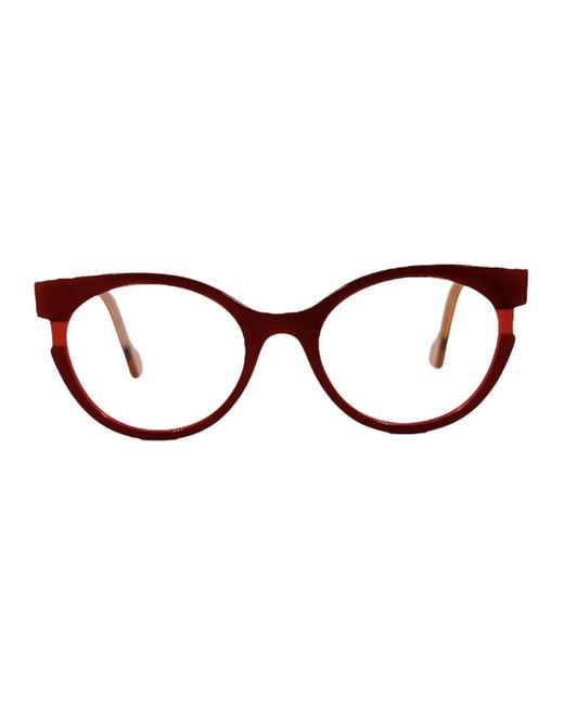 Glasses Face A Face de color Red