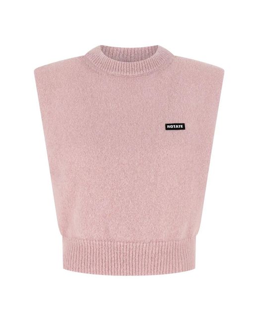 Round-Neck Knitwear ROTATE BIRGER CHRISTENSEN en coloris Pink