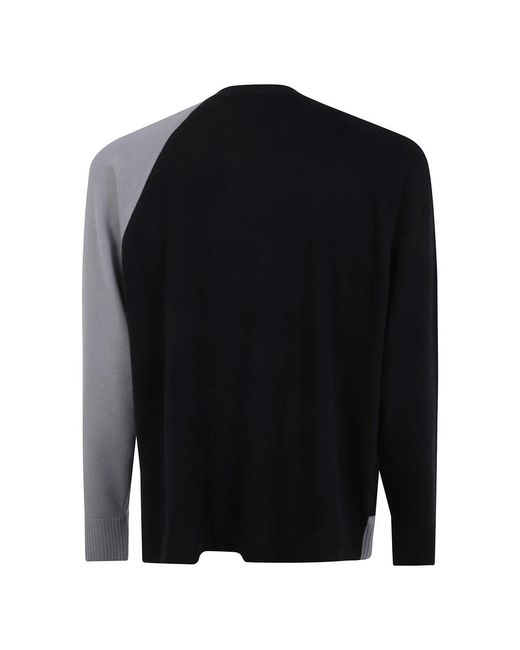 Y-3 Logo Strick Crew Pullover in Black für Herren