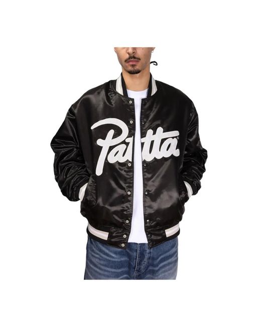 PATTA Black Bomber Jackets for men