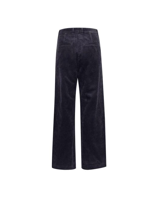 Part Two Broeken ,Blauw ,Donkerblauwe Wijde Pijp Broek in het Blue