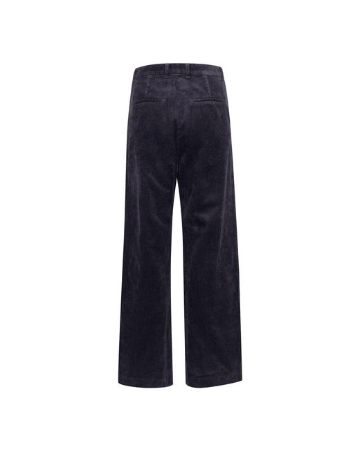 Part Two Broeken ,Blauw ,Donkerblauwe Wijde Pijp Broek in het Blue
