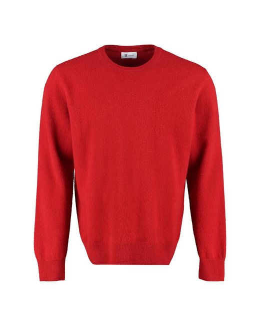 THE (Alphabet) Red Round-Neck Knitwear for men