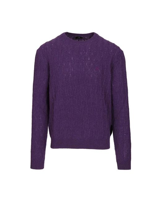 Etro Rundhals-Pullover in Purple für Herren