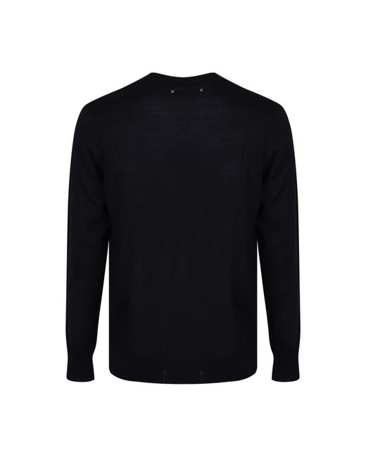 Golden Goose Deluxe Brand Blue Round-Neck Knitwear for men