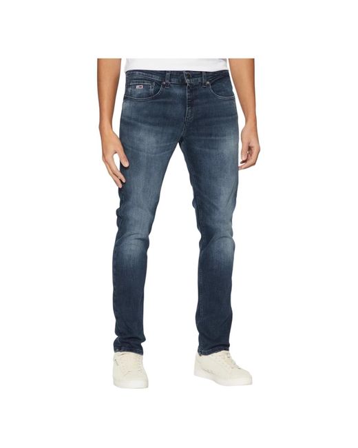 Slim-Fit Jeans di Tommy Hilfiger in Blue da Uomo