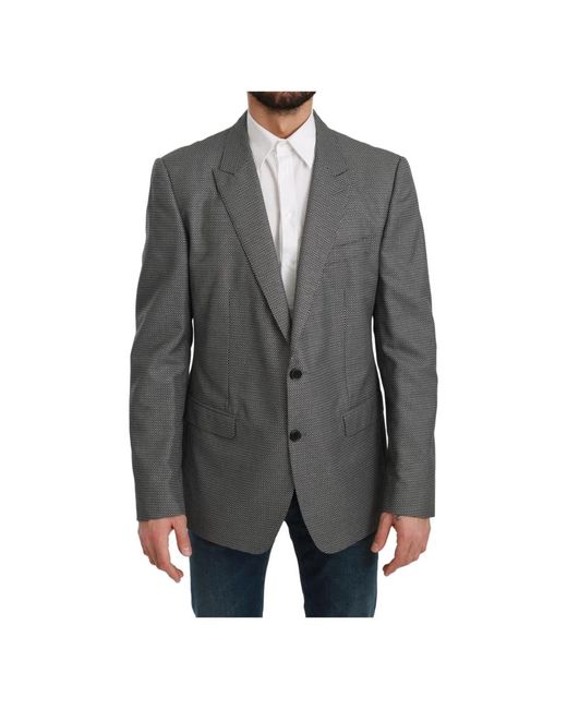 Dolce & Gabbana Gray Blazers for men