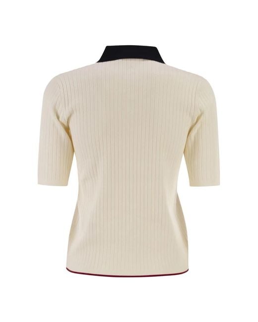 Max Mara Natural Round-Neck Knitwear