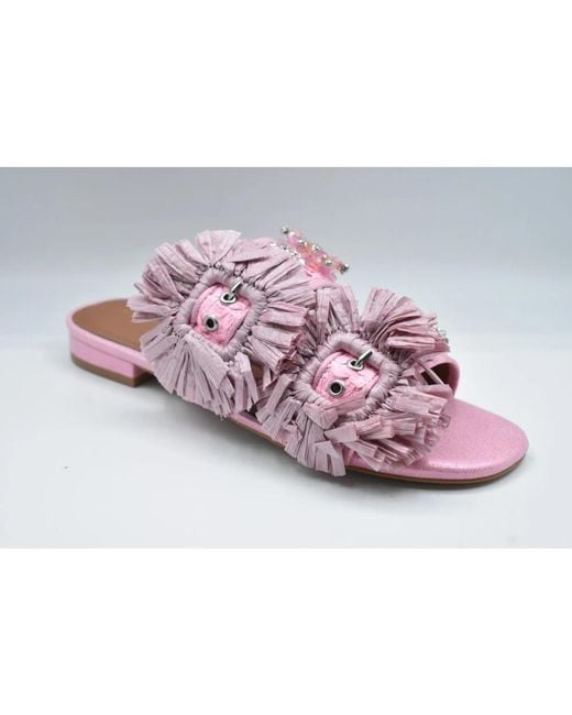 Kurt Geiger Purple Sliders