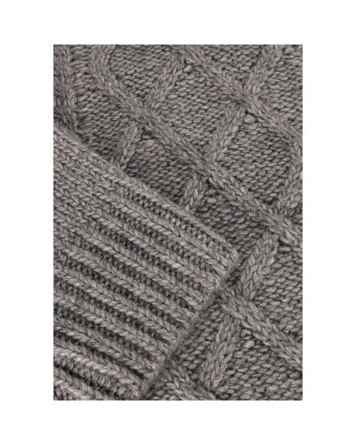 Notre-v Kleedjes ,Grijs ,Grijze Kabel Gebreide Mini Jurk in het Gray