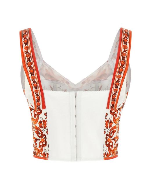 Dolce & Gabbana Red Sleeveless Tops
