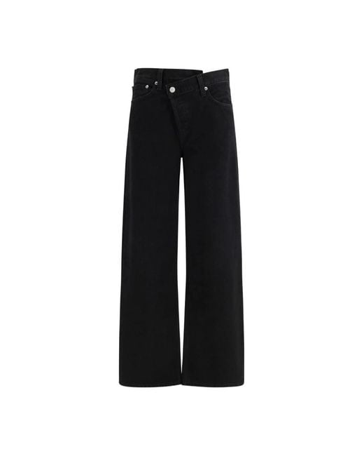 Agolde Black Wide Jeans