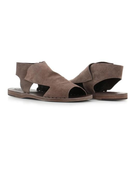 Officine Creative Brown Flat Sandals