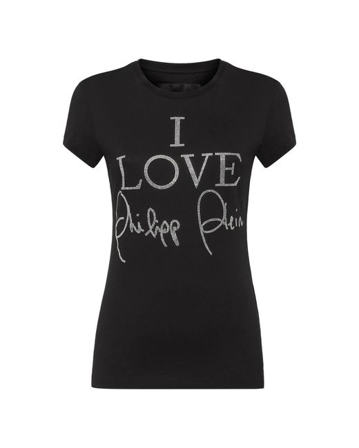 Philipp Plein T-Shirt Ronde Hals in het Black