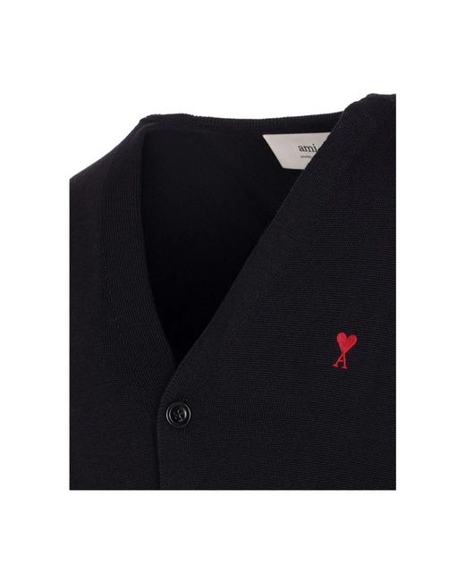 Cardigans di AMI in Black da Uomo