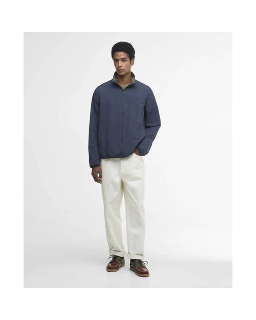 Barbour Reversible Korbel Showerproof Jacket in het Blue voor heren