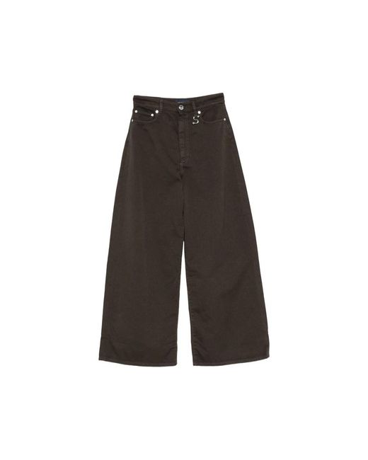Sportmax Brown Wide Jeans