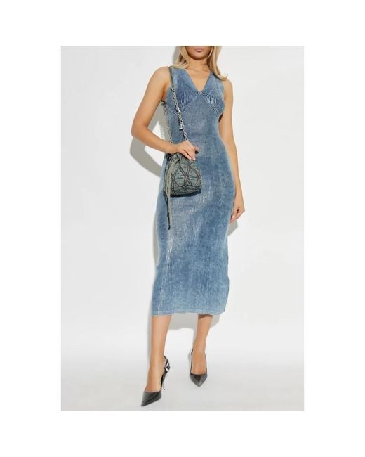 Midi Dresses di DIESEL in Blue