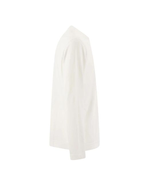 Fedeli Long sleeve tops in White für Herren