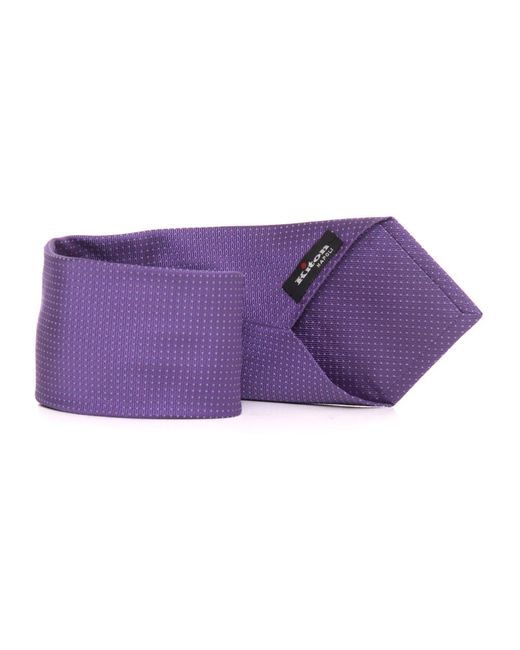 Ties di Kiton in Purple da Uomo