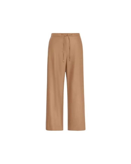 Max Mara Brown Wide Trousers
