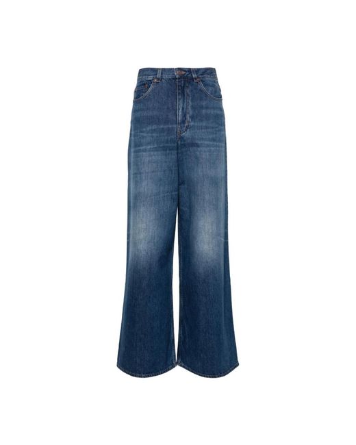 Chloé Jeans ,Blauw ,Katoen Palazzo Jeans in het Blue
