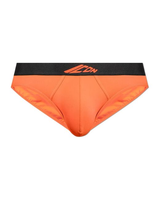 DSquared² Zwembroek in het Orange voor heren