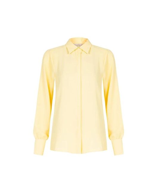 Camisa amarilla elástica primavera verano 2024 Rinascimento de color Yellow